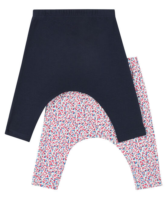 Confezione a sorpresa di 2 legging bebè bambina variante 1