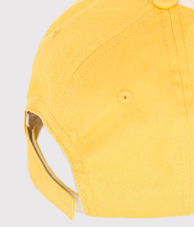 Berretto in cotone bambino ecru/verde