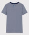 T-shirt L'ICONIQUE Water Family x Petit Bateau blu MEDIEVAL/bianco MARSHMALLOW