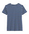 T-shirt iconica donna blu/bianco