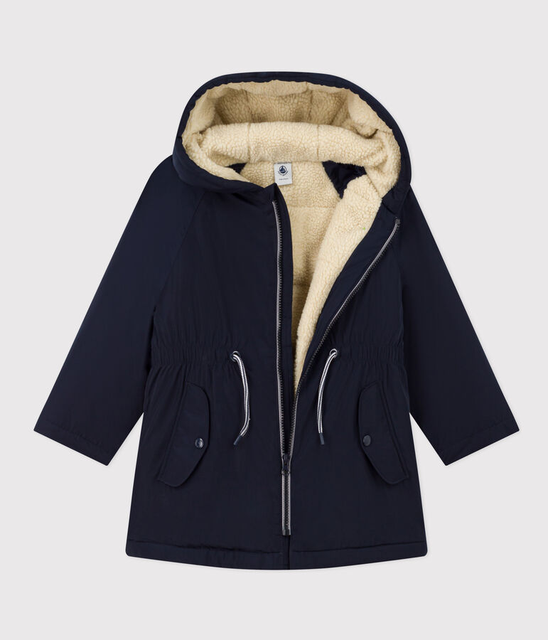 Parka bambina blu