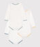 Set di 3 body a maniche lunghe in cotone neonato variante 1
