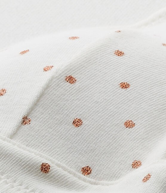 Reggiseno imbottito a pois bianco LAIT/marrone CUIVRE