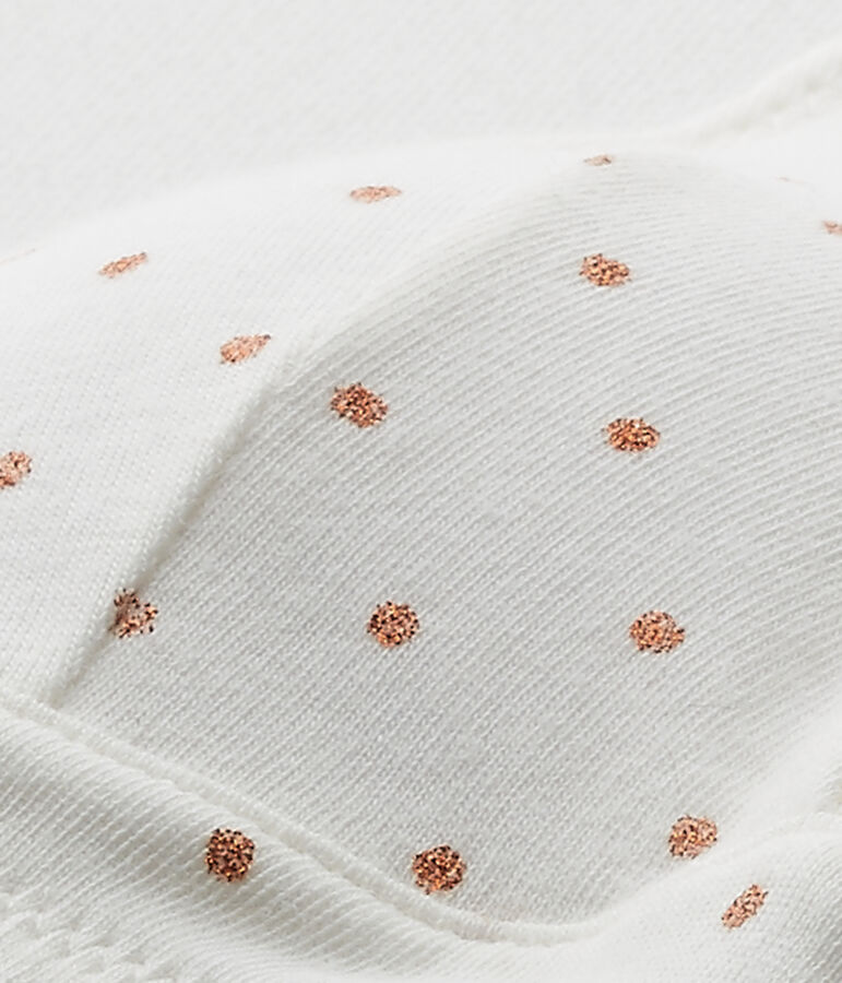 Reggiseno imbottito a pois bianco/marrone