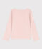 T-shirt maniche lunghe in cotone bambina rosa SALINE