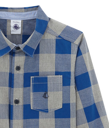 Camicia A Quadri In Popeline Per Bambino Petit Bateau
