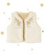 Gilet smanicato per bebé femmina reversibile