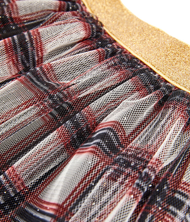 Gonna in tulle bambina bianco/multicolore