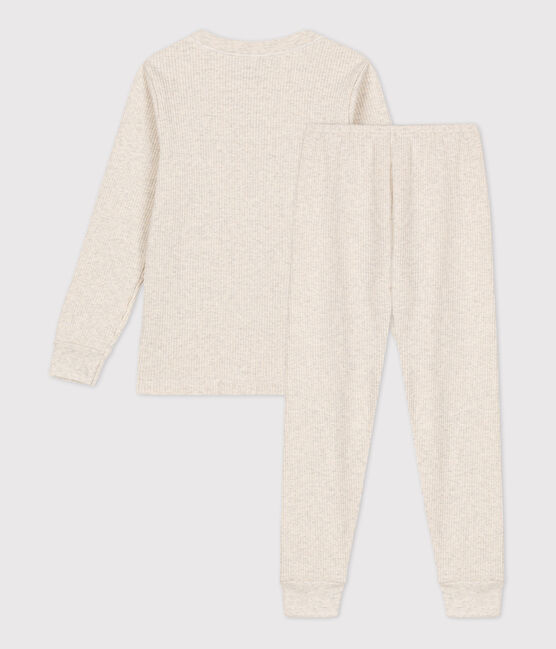 Pigiama di cotone per bimbo/bimba beige MONTELIMAR CHINE