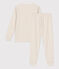 Pigiama di cotone per bimbo/bimba beige MONTELIMAR CHINE