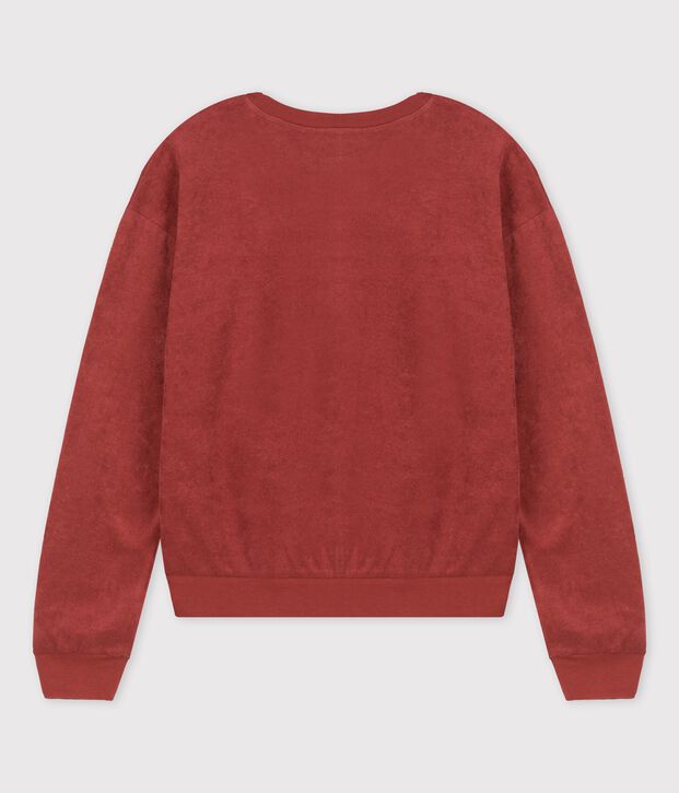 Felpa in cotone Donna marrone