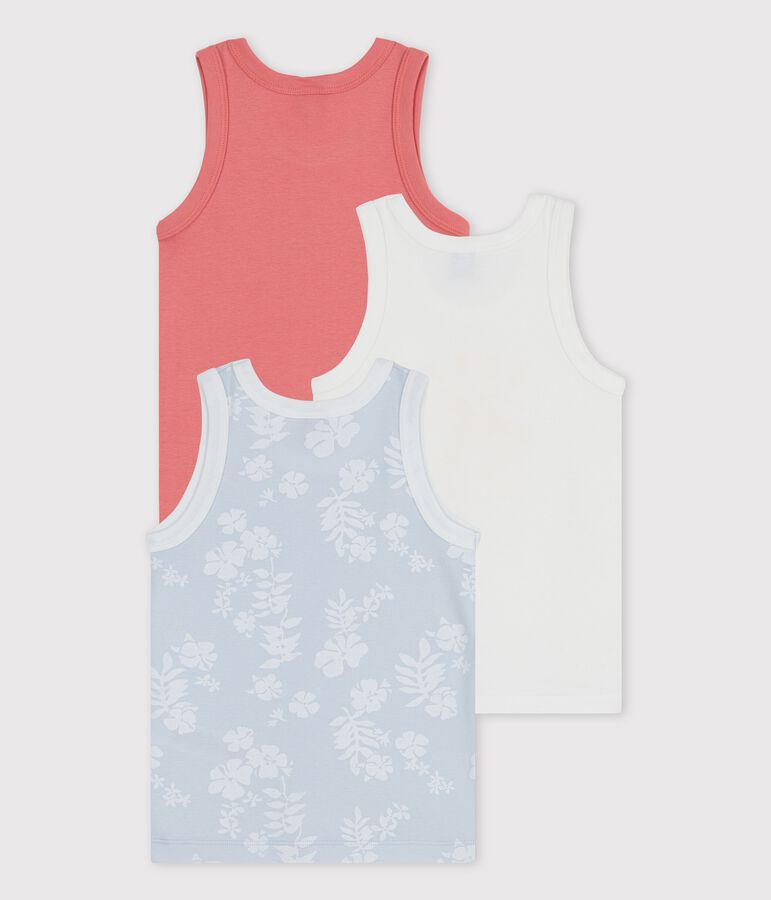 Confezione da 2 canottiere Hawaii bambino in cotone multicolore