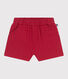 Shorts neonato in popeline e sangallo