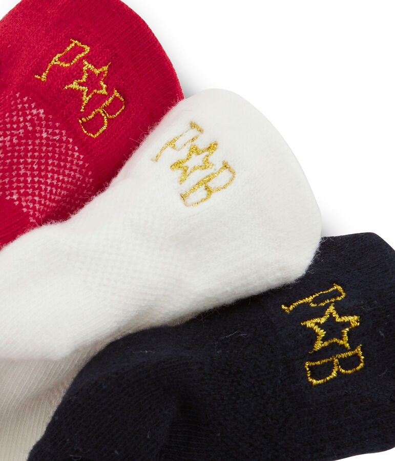 Confezione da 3 paia di calzini bambino unisex multicolore