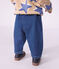 Pantaloni in denim tinta unita neonato blu