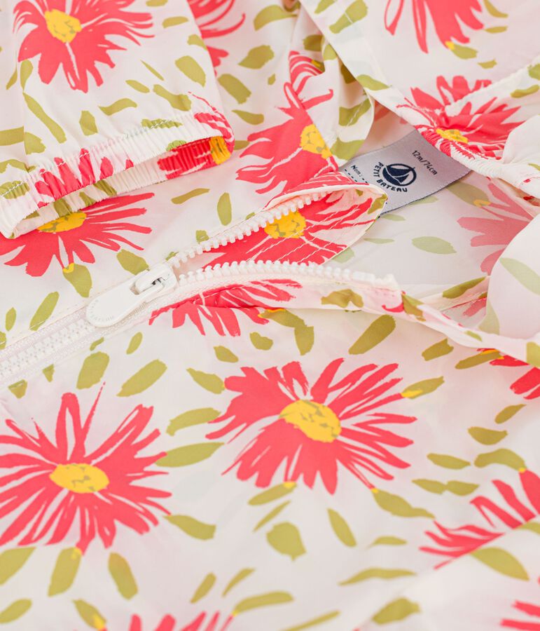 Giacca a vento ultraleggera neonato bianco MARSHMALLOW/bianco MULTICO