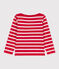 Marinière bambino unisex in cotone spesso rosso PEPS/bianco MARSHMALLOW