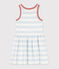 Abito senza maniche in cotone a righe bambina PLEINAIR/ MARSHMALLOW