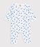 Dors bien sans pied en coton bianco/blu/multicolore