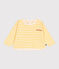 T-shirt a maniche lunghe in cotone a righe neonato ORGE/ AVALANCHE