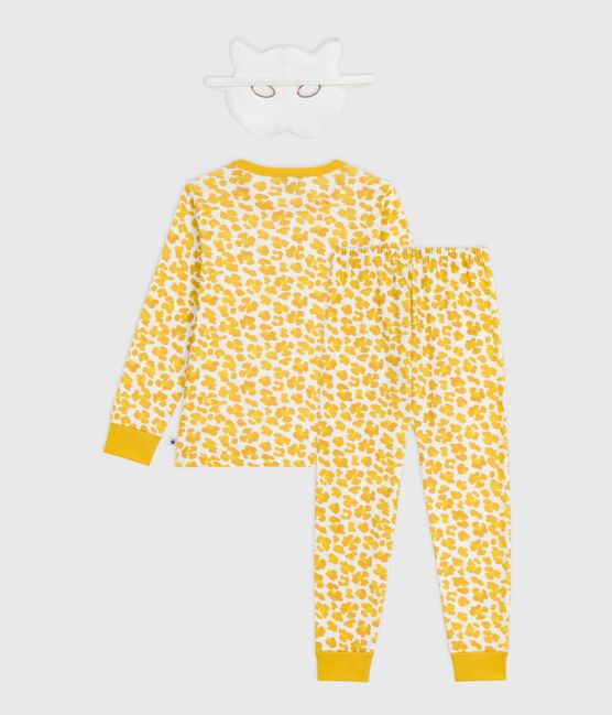 Pigiama travestimento bambino in cotone con leopardo stampato bianco MARSHMALLOW/bianco MULTICO