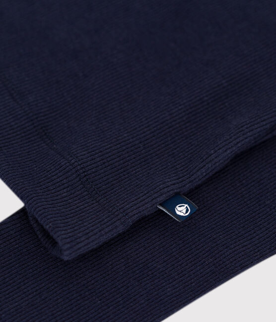 Dolcevita iconico in misto lana e cotone donna blu SMOKING
