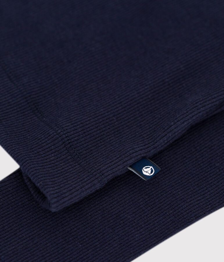 Dolcevita iconico in misto lana e cotone donna blu