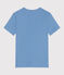 T-shirt donna L'Iconique Cocotte in cotone tinta unita blu ALASKA