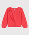 Cardigan in cotone bambina arancione JUPITER