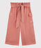 Pantaloni bambina in lyocell rosa PAPAYE