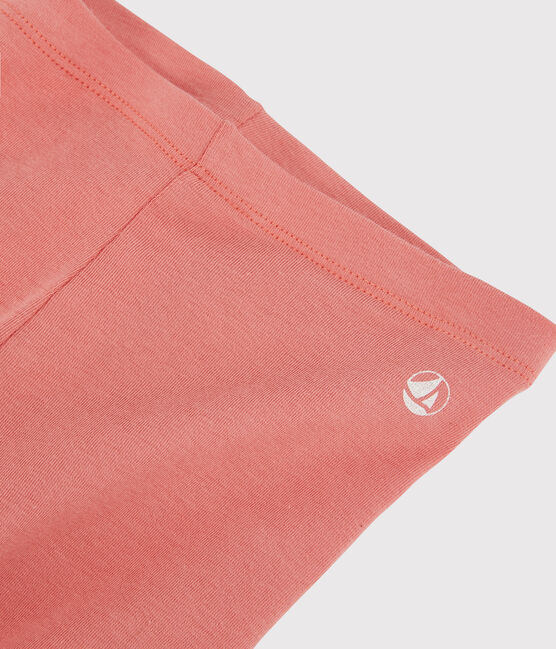 Jeggings bambina in jersey elasticizzato rosa PAPAYE