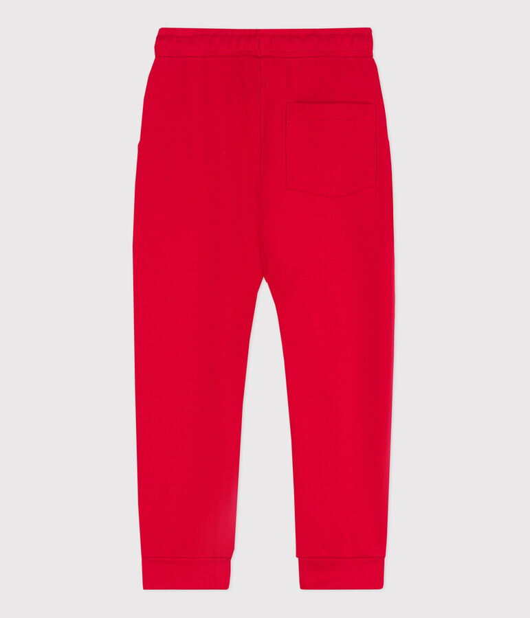 Pantaloni joggers in felpa bambino rosso
