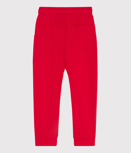 Pantaloni joggers in felpa bambino rosso PEPS