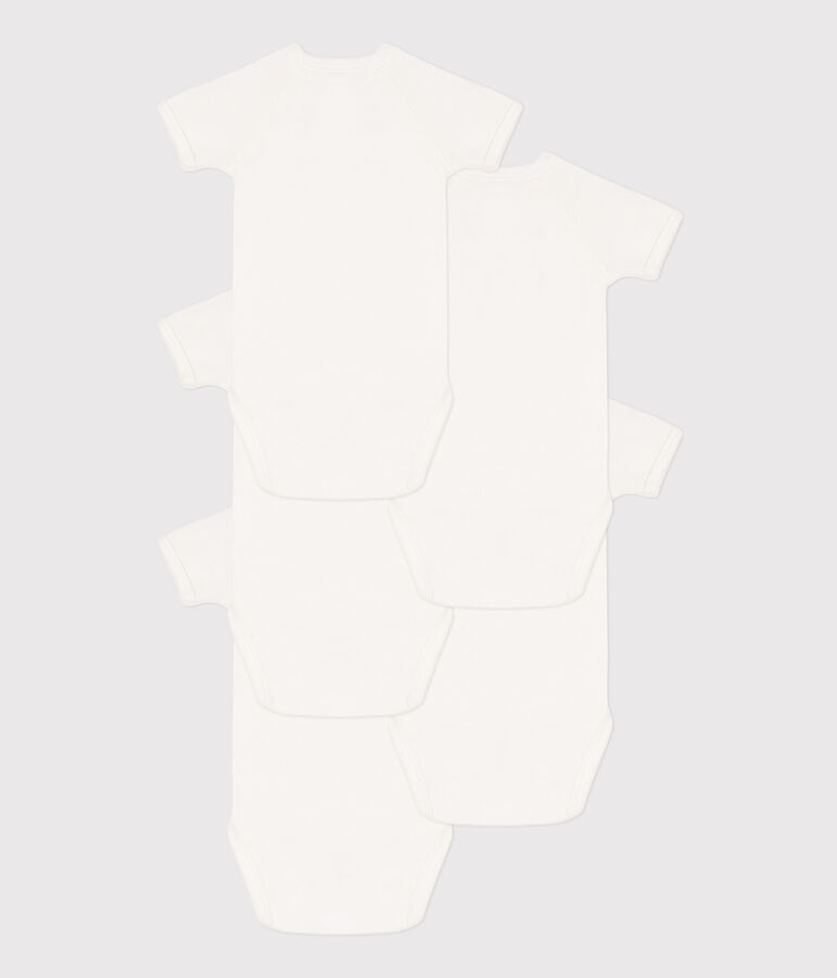 Confezione da 5 body incrociati a maniche corte in cotone variante 1