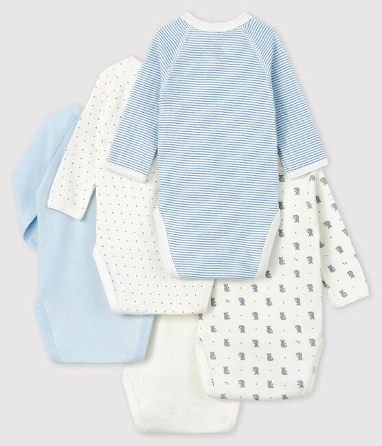 Confezione da 5 body nascita a maniche lunghe neonato variante 2