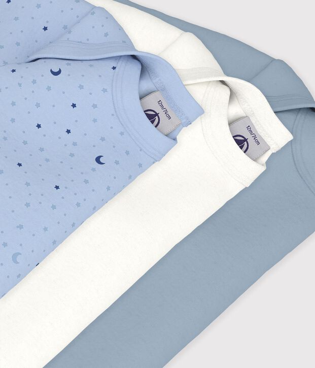 Set di body a maniche lunghe in cotone con luna stampata neonato multicolore