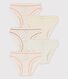 Confezione da 5 slip a cuoricini bambina in cotone