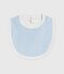 Bavaglino nascita in cotone a righe blu JASMIN/bianco MARSHMALLOW