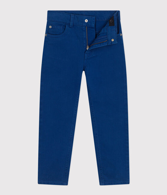 Pantalone dritto in denim colorato bambino blu INCOGNITO