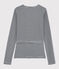 Cardigan scaldacuore in cotone a righe Donna blu SMOKING/bianco MARSHMALLOW