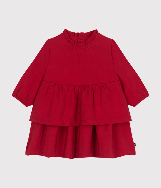 Abito a maniche lunghe neonato rosso AURORA