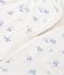Gilet senza maniche in misto cotone e sherpa con stampa a fiori neonata ecru/multicolore