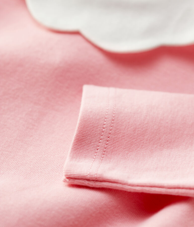 Blusa in cotone beb&egrave;. rosa CHARME
