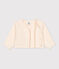 Cardigan in garza di cotone per neonati ecru AVALANCHE
