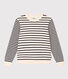 Maglione in cotone marinière Donna