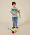 T-shirt a maniche lunghe in jersey sottile bambino grigio CHATON CHINE