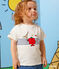 T-shirt Monsieur Madame in cotone neonato bianco MARSHMALLOW