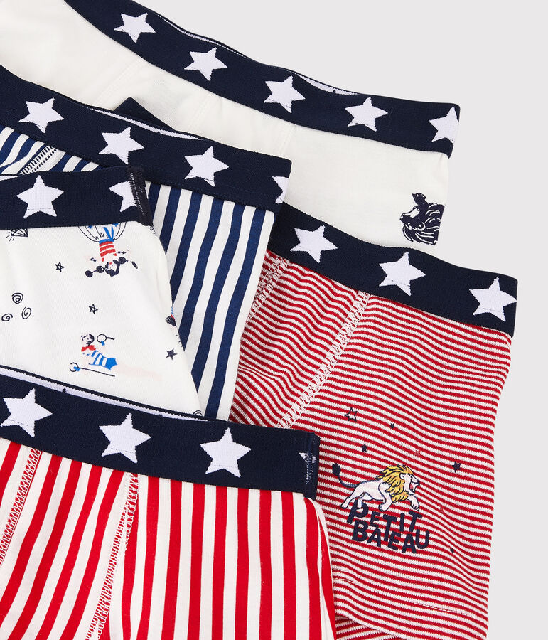Confezione da 5 boxer fantasia feste da bambino multicolore