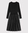 Abito in doppio tessuto tulle Donna nero BLACK/giallo OR