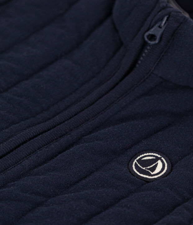 Giacca smanicata in tubique trapuntato per beb&egrave; SMOKING